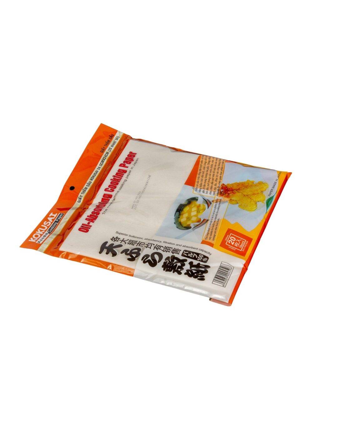 Giấy thấm dầu Kokusai 24.5cmx24cmx (20 sheet/ túi). 8 gtdd0004596 1 75b88ac65e9149a8a0e87e5f9dca455a 6 - Mua trực tiếp từ nhà máy - Thương hiệu toàn cầu, sản phẩm tốt nhất, danh mục lớn nhất Việt Nam, giá và chất lượng hàng đầu, dịch vụ uy tín đoạt giải Best Performance.