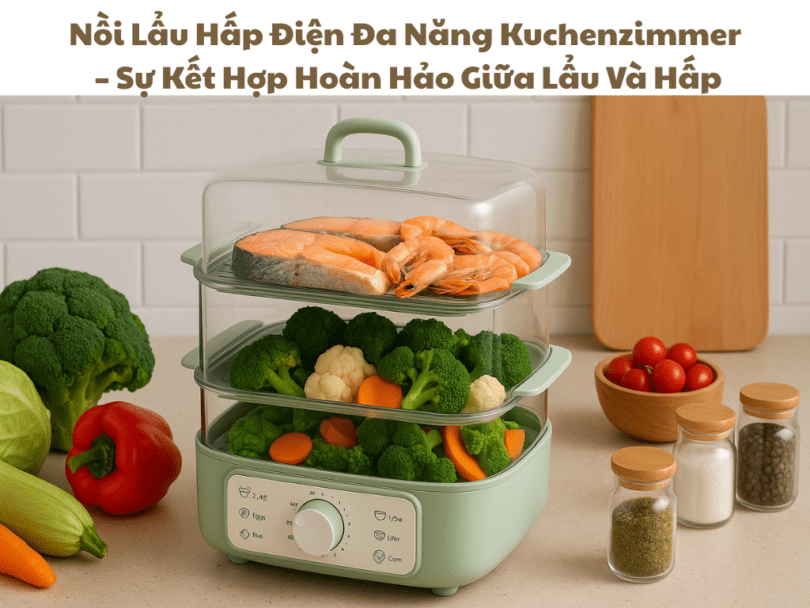 Nồi Lẩu Hấp Điện Đa Năng Kuchenzimmer – Sự Kết Hợp Hoàn Hảo Giữa Lẩu Và Hấp