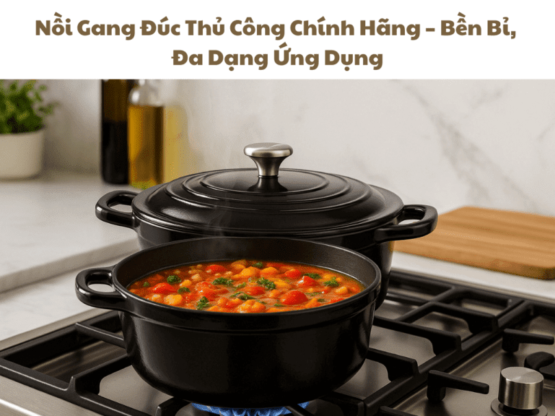 Nồi Gang Đúc Thủ Công Chính Hãng