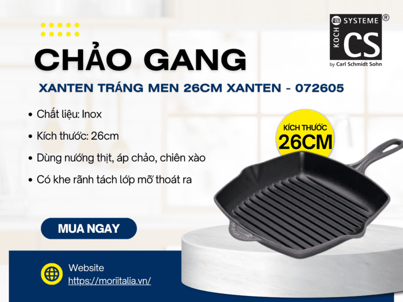 Chảo Gang Nướng Thịt Hàn Quốc – Đồ Dùng Bếp Đức Cao Cấp 3 image 3 - Mua trực tiếp chảo gang nướng thịt hàn quốc từ nhà máy - Thương hiệu toàn cầu, sản phẩm tốt nhất, danh mục lớn nhất Việt Nam, giá và chất lượng hàng đầu, dịch vụ uy tín đoạt giải Best Performance.